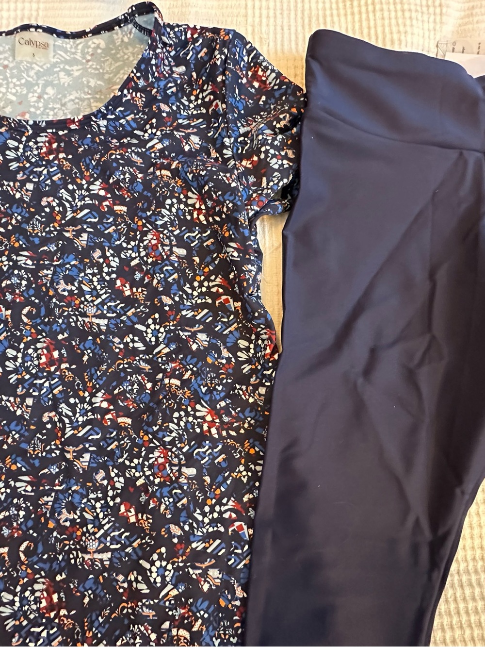 Calypsa modest tunic and capri swimwear NWT